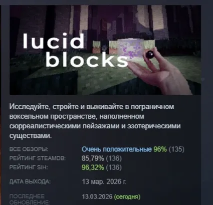 Lucid Blocks АВТОДОСТАВКА STEAM РОССИЯ