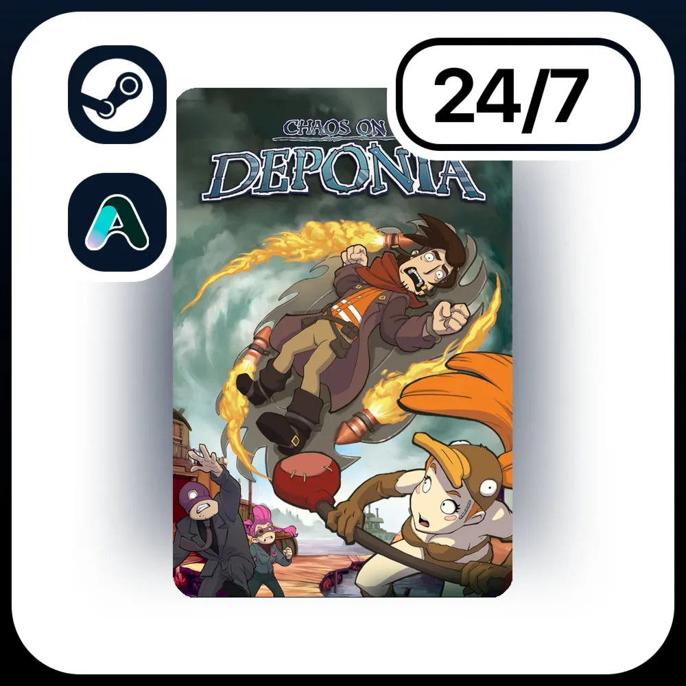 АВТО CHAOS ON DEPONIA \ STEAM ПОДАРКОМ ДЛЯ KZ | RU | UA | CIS 24/7