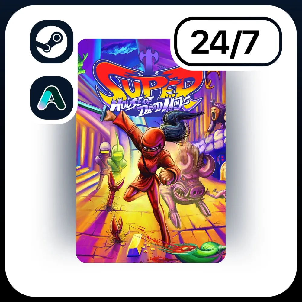 АВТО SUPER HOUSE OF DEAD NINJAS \ STEAM ПОДАРКОМ ДЛЯ KZ | RU | UA | CIS 24/7