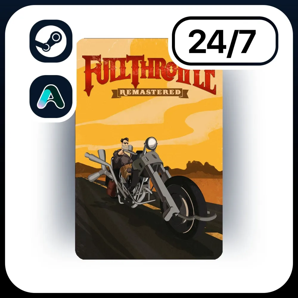 АВТО FULL THROTTLE REMASTERED \ STEAM ПОДАРКОМ ДЛЯ KZ | UA | CIS 24/7