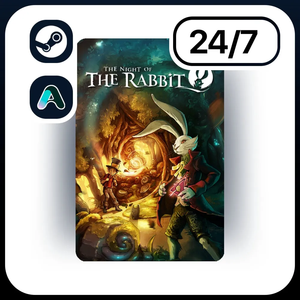 АВТО THE NIGHT OF THE RABBIT \ STEAM ПОДАРКОМ ДЛЯ KZ | RU | UA | CIS 24/7