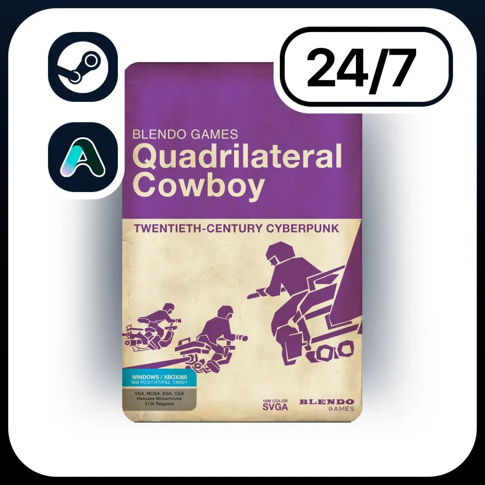 АВТО QUADRILATERAL COWBOY \ STEAM ПОДАРКОМ ДЛЯ KZ | RU | UA | CIS 24/7