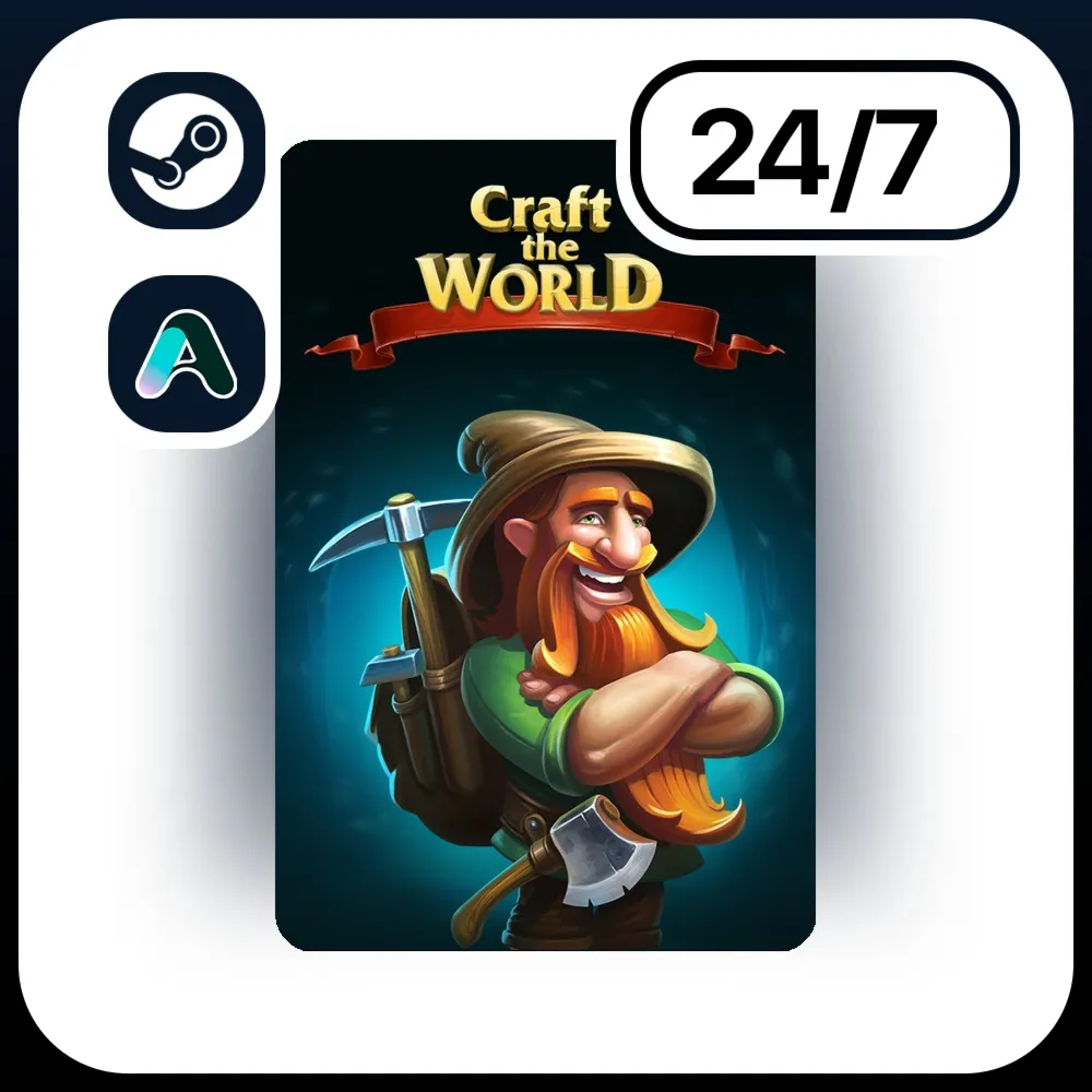 АВТО CRAFT THE WORLD \ STEAM ПОДАРКОМ ДЛЯ KZ | RU | UA | CIS 24/7