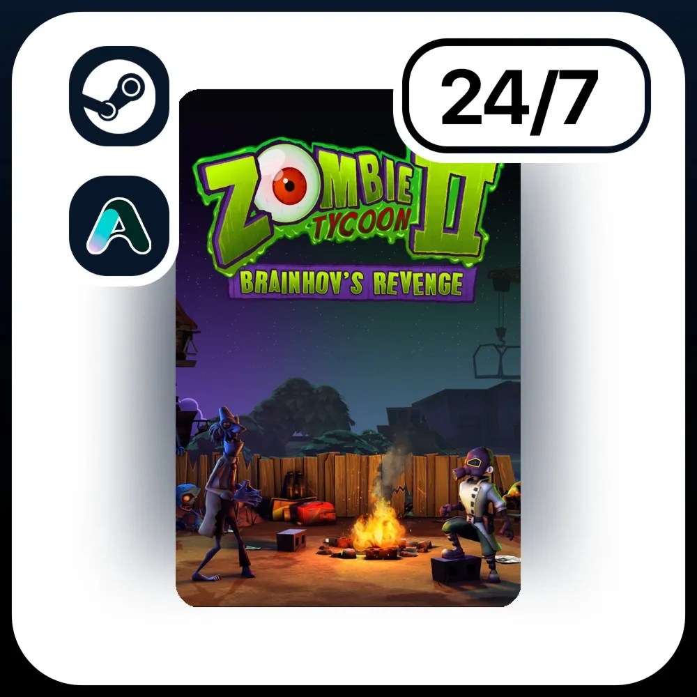 АВТО ZOMBIE TYCOON 2: BRAINHOV'S REVENGE \ STEAM ПОДАРКОМ ДЛЯ KZ | RU | UA | CIS 24/7
