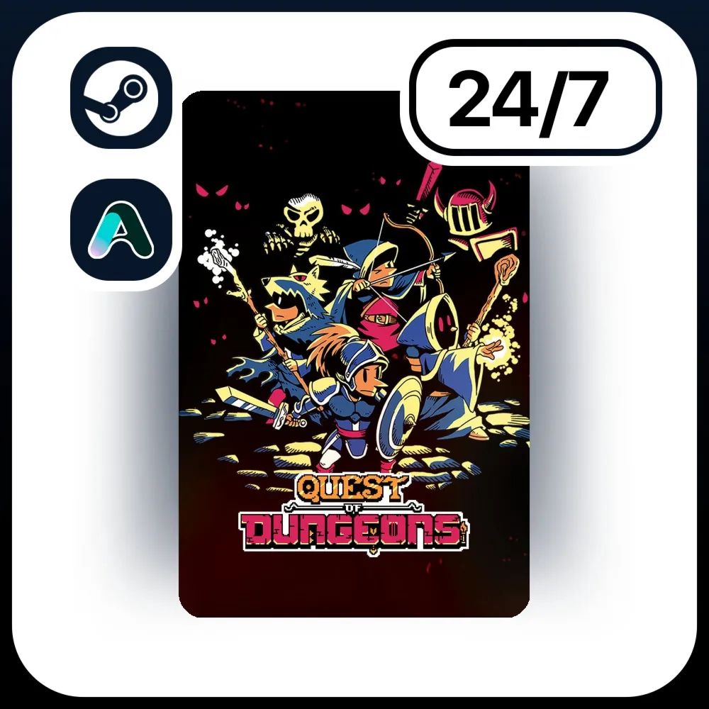 АВТО QUEST OF DUNGEONS \ STEAM ПОДАРКОМ ДЛЯ KZ | RU | UA | CIS 24/7