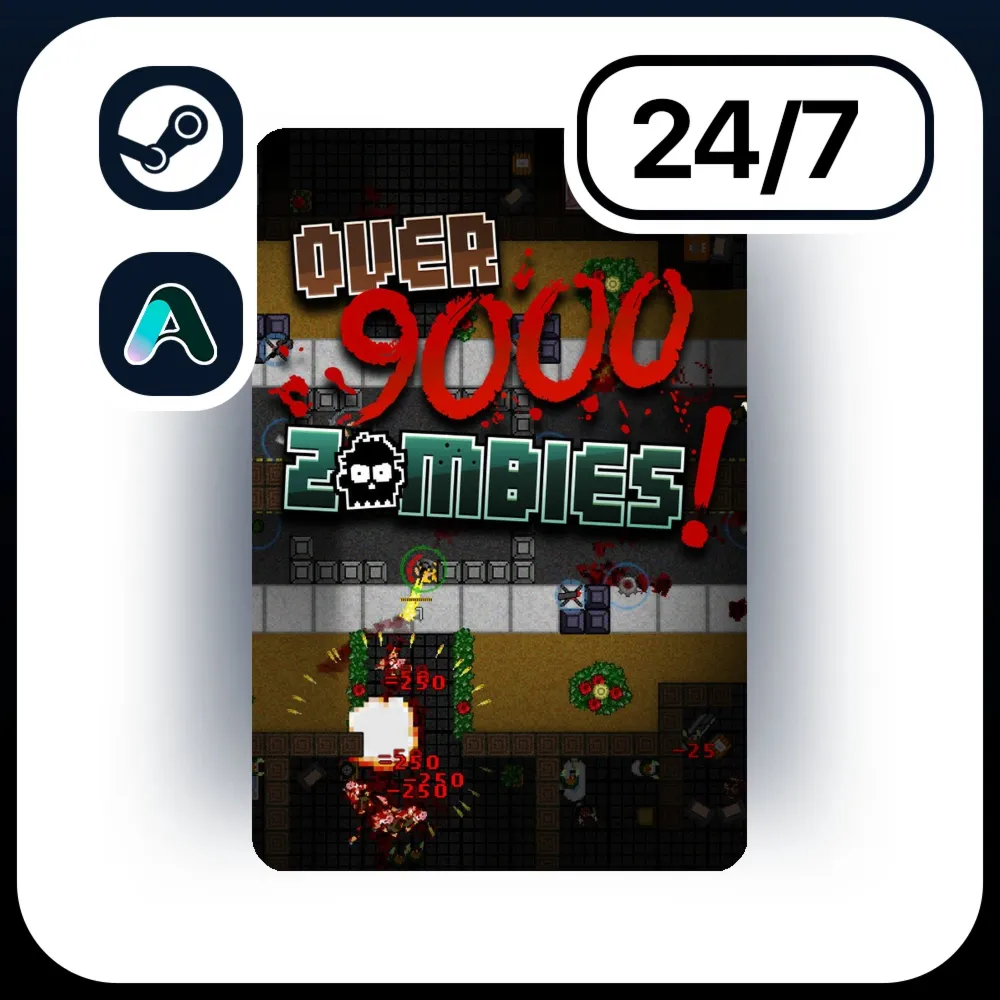 АВТО OVER 9000 ZOMBIES! \ STEAM ПОДАРКОМ ДЛЯ KZ | RU | UA 24/7