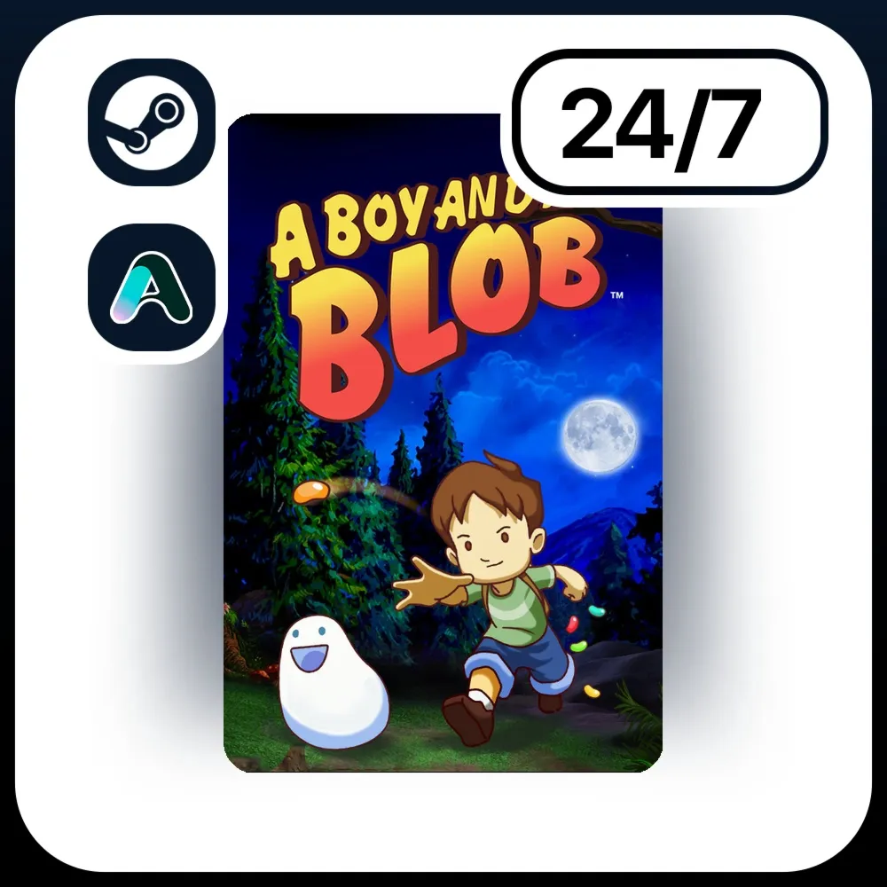АВТО A BOY AND HIS BLOB \ STEAM ПОДАРКОМ ДЛЯ KZ | RU | UA | CIS 24/7