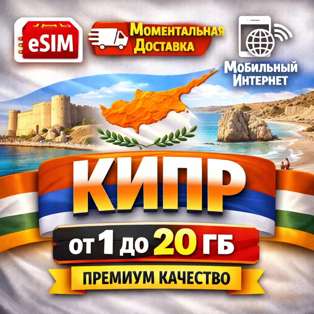 eSIM Кипр | Туристическая сим карта | AIRALO | Premium | есим