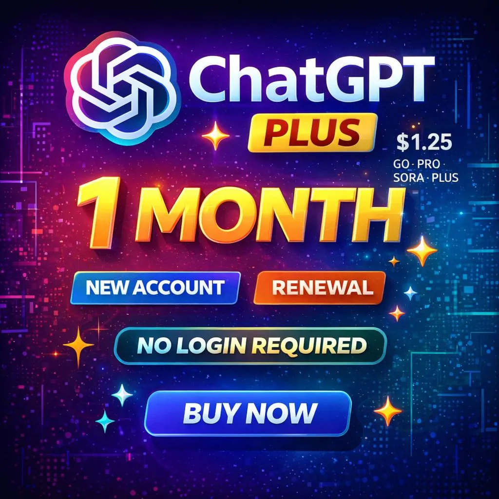 ChatGPT Plus 1 месяц | Новый аккаунт / Продление | Вход не требуется