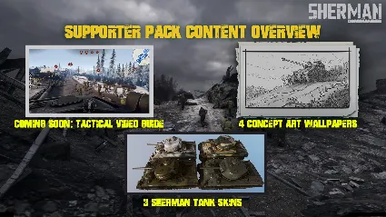 Sherman Commander - Supporter Pack DLC RU*KZ*UA*CIS