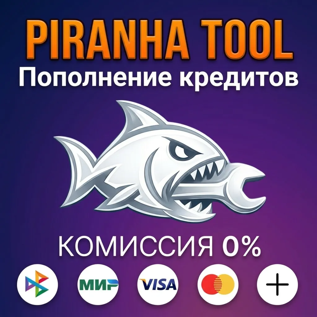 Пополнение кредитов Piranha Tool