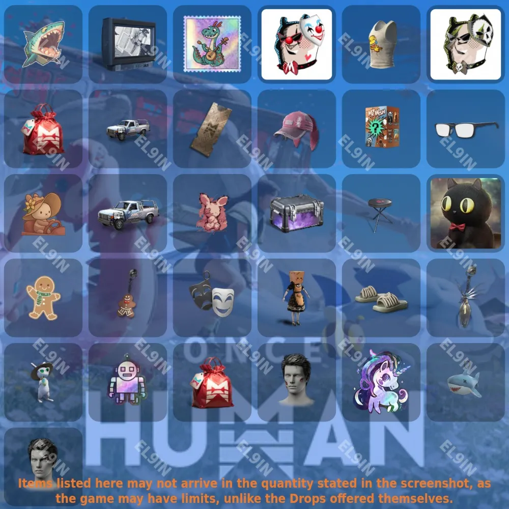 🧨Once Human🎉Твич Дропсы👾31 предметов + 🎁