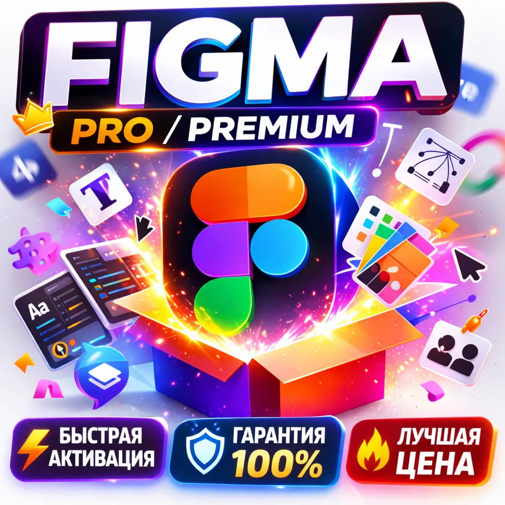 Figma Professional EDU 12 Месяцев | Pro Доступ + Dev Mode | Апгрейд Вашего Аккаунта