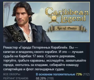 Caribbean Legend: Age of Pirates АВТОДОСТАВКА STEAM РОССИЯ