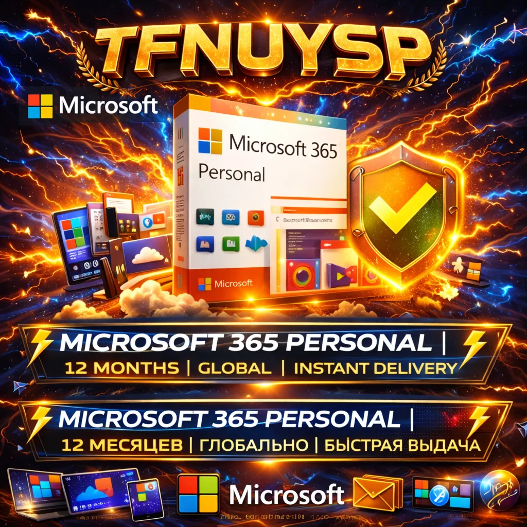 ⚡ Microsoft 365 Personal | 12 Месяцев | Глобально | Быстрая Выдача