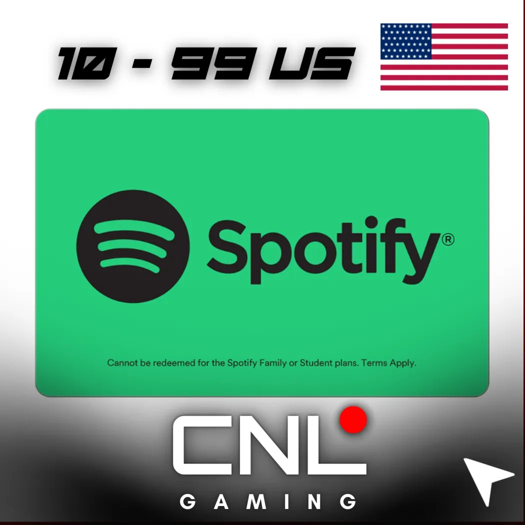 Подарочная карта Spotify US (10-99 USD)  – Мгновенная доставка