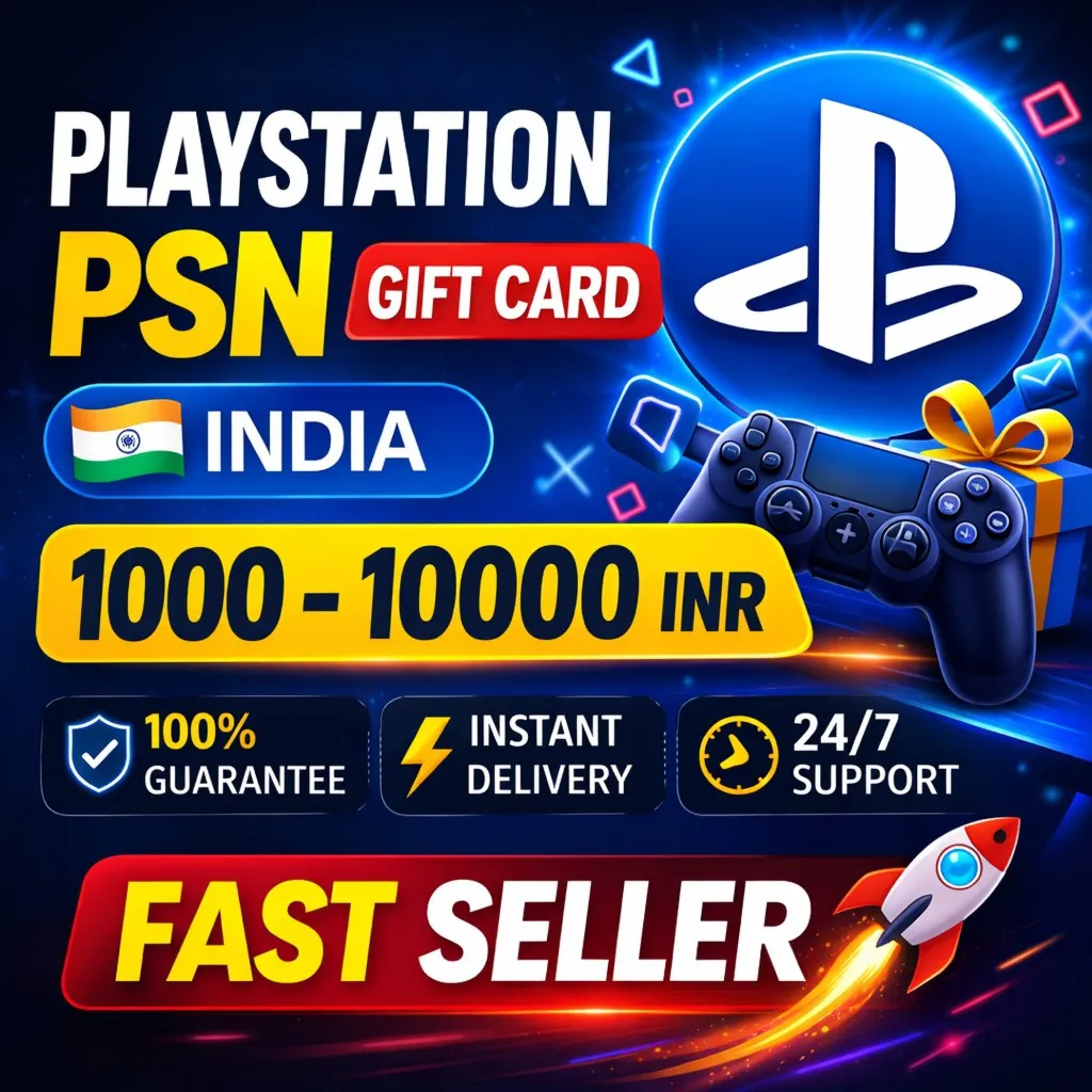 PLAYSTATION (GiftCard) Индия 1000-9000 INR