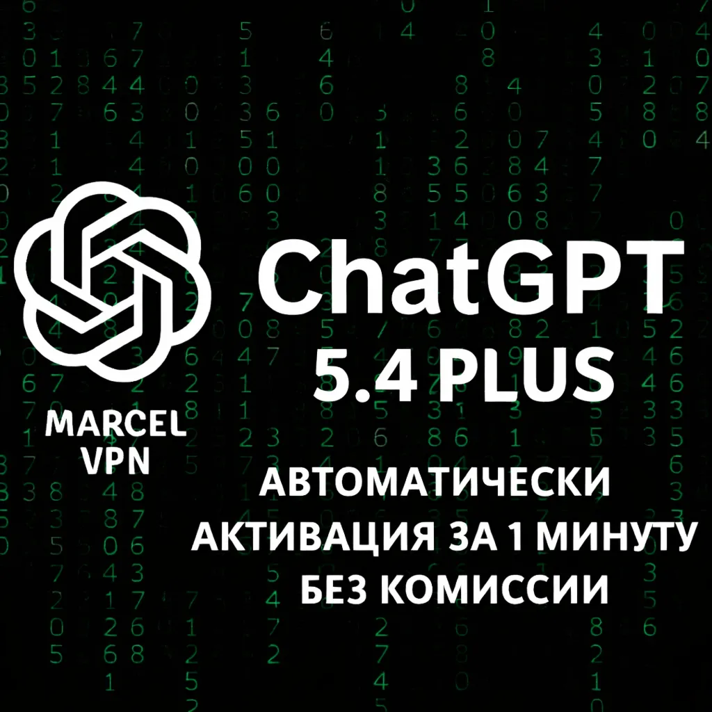 ChatGPT 5.4 PLUS 1-12М  | SORA | PRO | GO  |  ПОДПИСКА  | АКТИВАЦИЯ  | ПРОДЛЕНИЕ