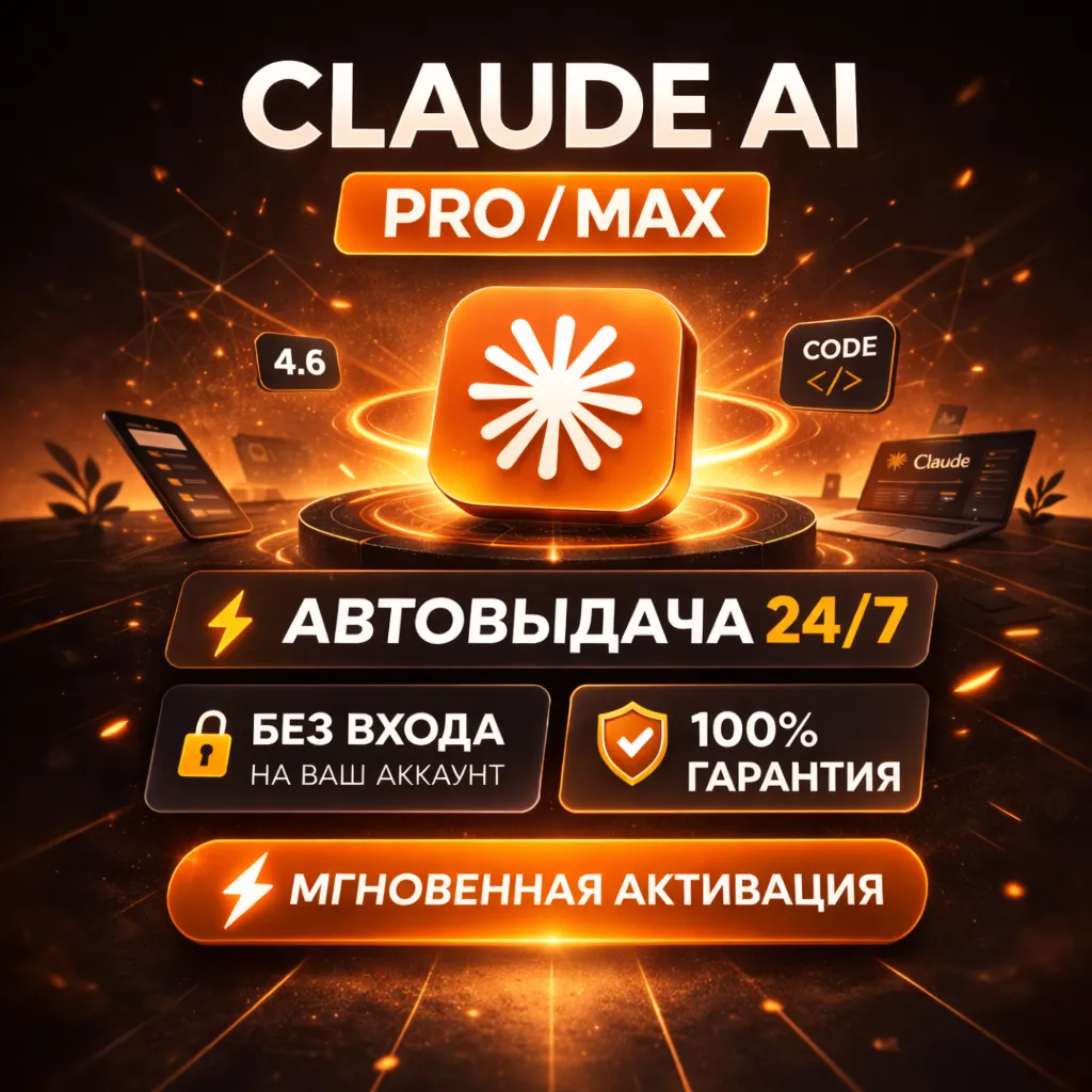 Claude AI PRO / MAX / БЕЗ ВХОДА | ДЕШЕВО | АВТО 24/7