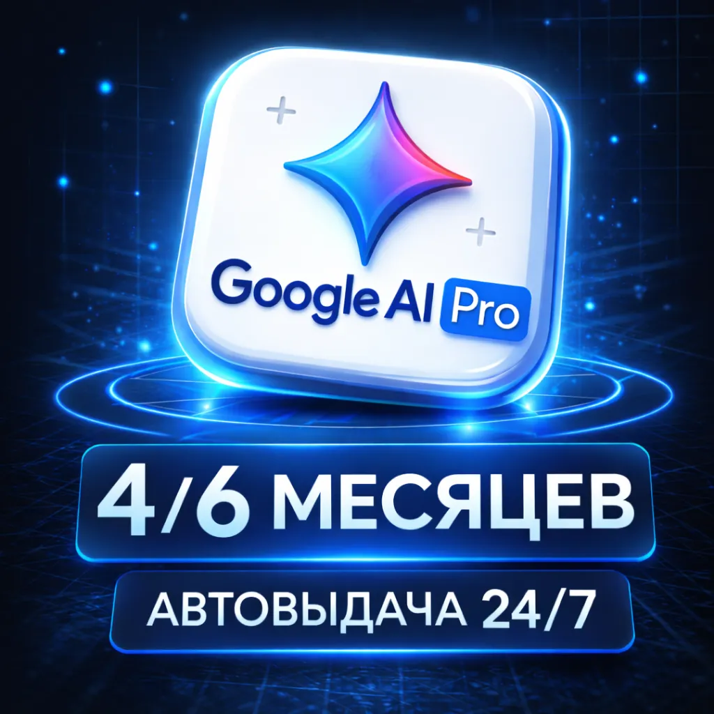 МГНОВЕННО 24/7| Google AI Pro | 4/6 месяцев| Gemini 3.0 | Veo 3.1 | Nano Banano Pro
