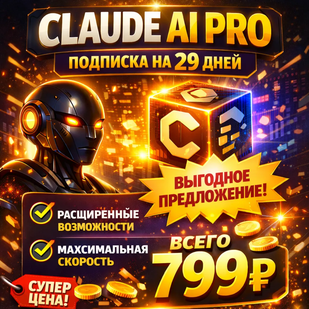 Claude AI Pro | Подписка на 29 дней | Моментально | Аккаунт