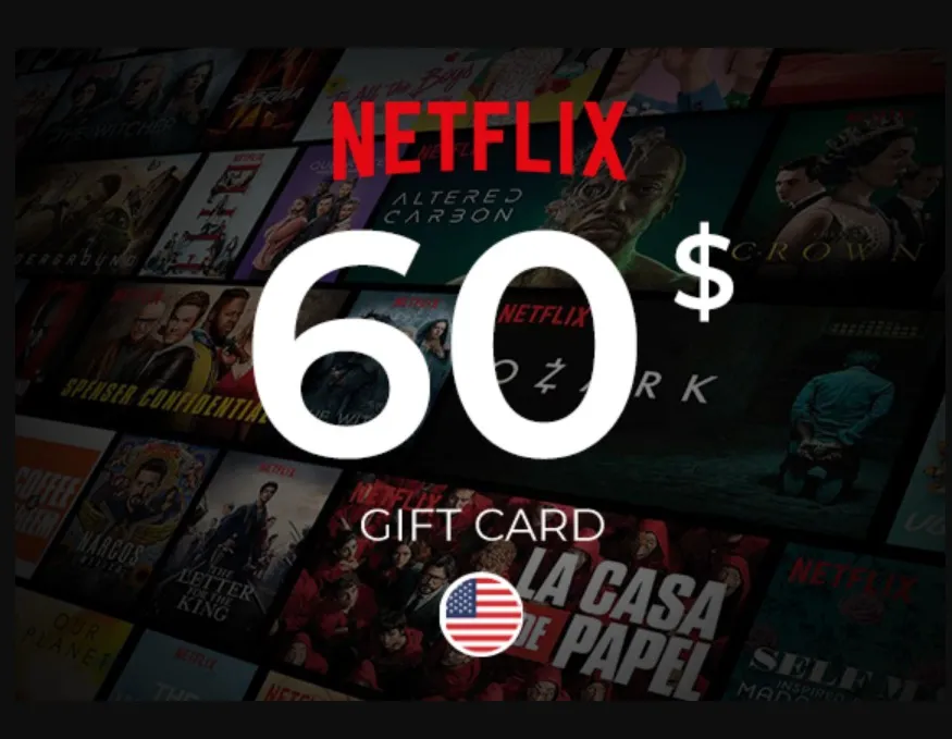 Подарочная карта Netflix $60 – ключ USA | Мгновенно