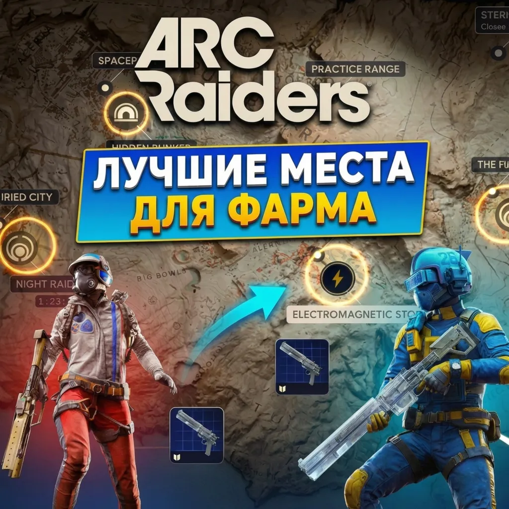 ПОКАЖУ ЛУЧШИЕ МЕСТА ДЛЯ ФАРМА ЧЕРТЕЖЕЙ, ОРУЖИЯ, ДЕНЕГ  ARC Raiders