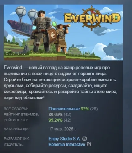 Everwind АВТОДОСТАВКА STEAM РОССИЯ