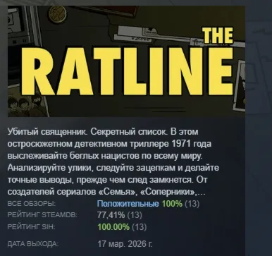 The Ratline АВТОДОСТАВКА STEAM РОССИЯ