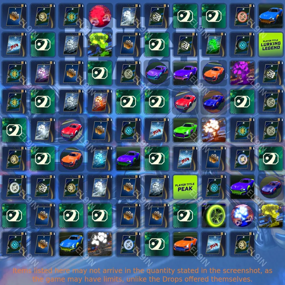 Rocket LeagueТвич Дропсы89 предметов + 