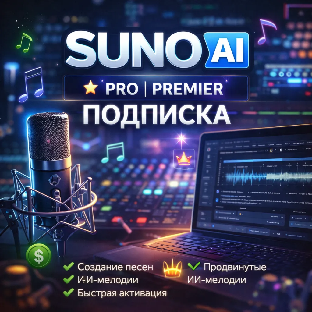 🟢 SUNO AI PRO | PREMIER - SUBSCRIPTION TO YOUR ACCOUNT