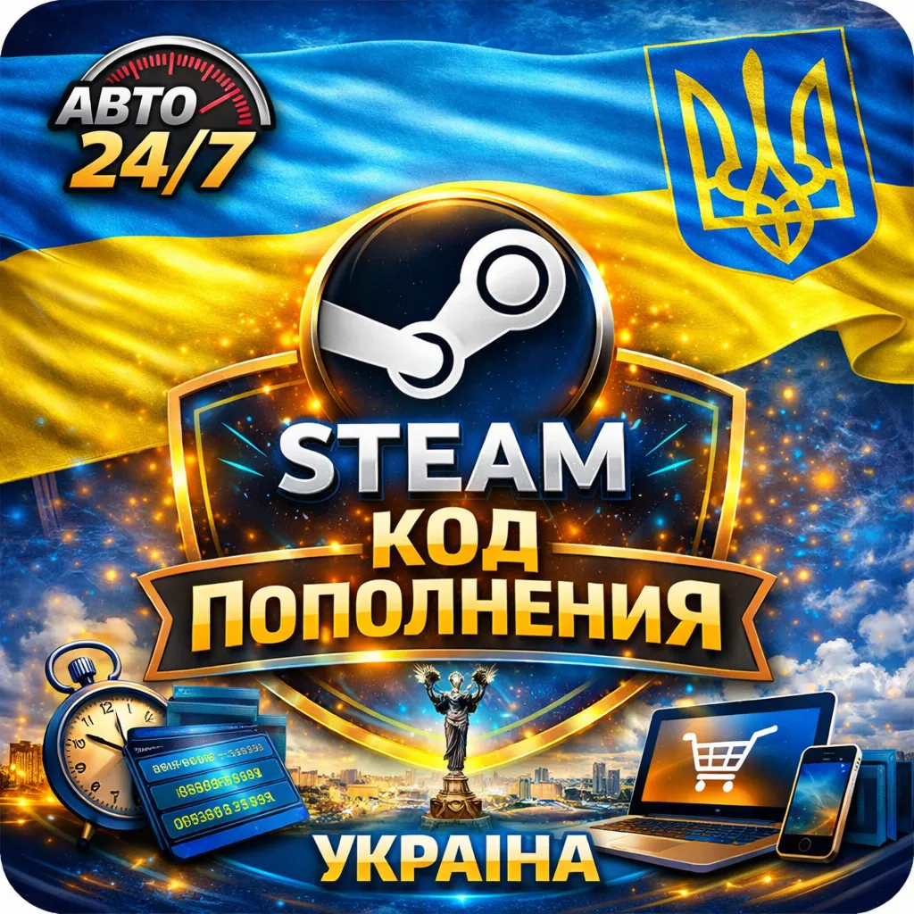 ❤️ КОД\КАРТА ПОПОЛНЕНИЯ\ПОПОЛНИТЬ БАЛАНС СТИМ\STEAM УКРАИНА\UAH  🟦🟨 (220-420 UAH)