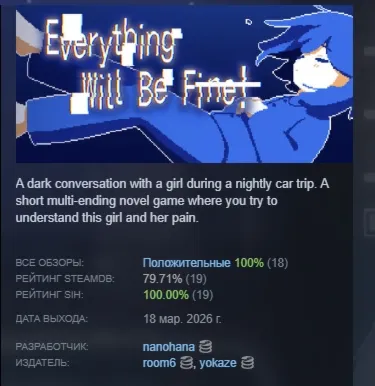 Everything Will Be Fine! АВТОДОСТАВКА STEAM РОССИЯ