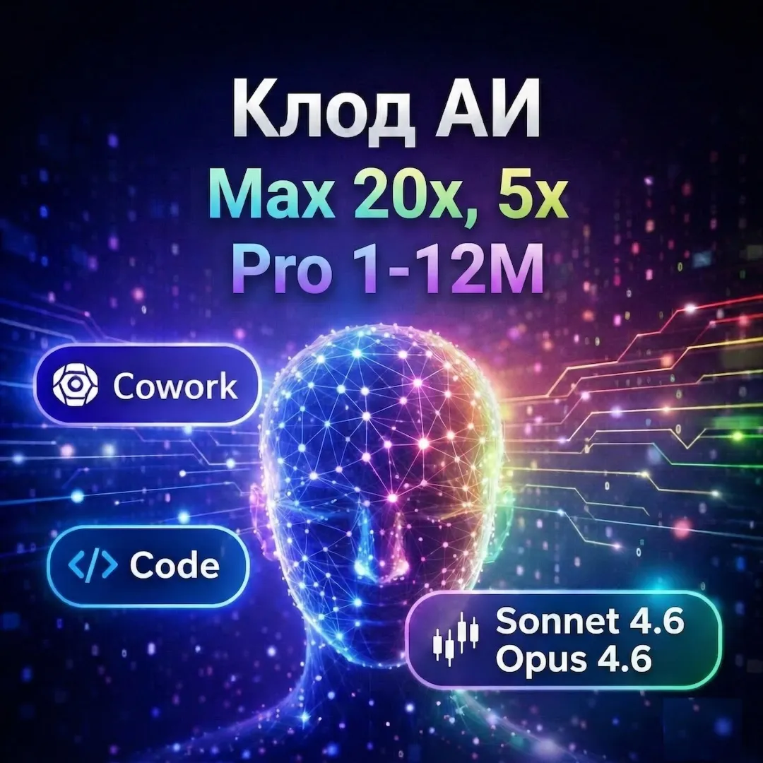 Anthropic Claude Max, Pro 1-12M: Claude Code/CoWork, Claude 4.6 | FAST, FULL WARRANTY