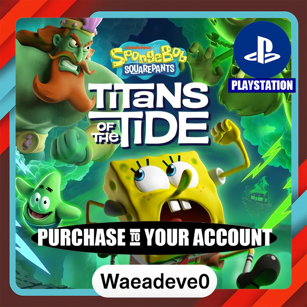 SpongeBob SquarePants: Titans of the Tide – PlayStation (PSN) – Purchase in Your Acco