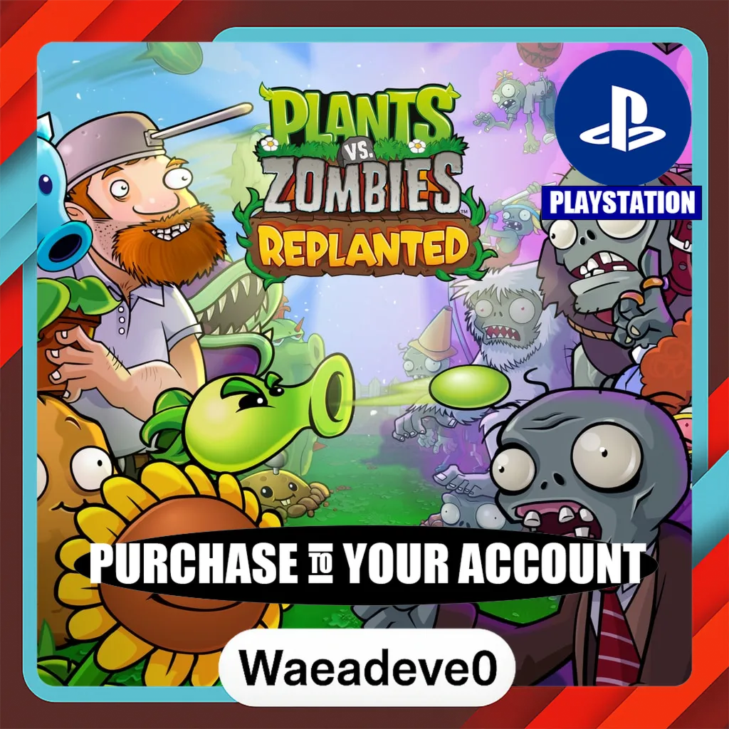 Plants vs. Zombies™: Replanted – PlayStation (PSN) – Purchase in Your Account