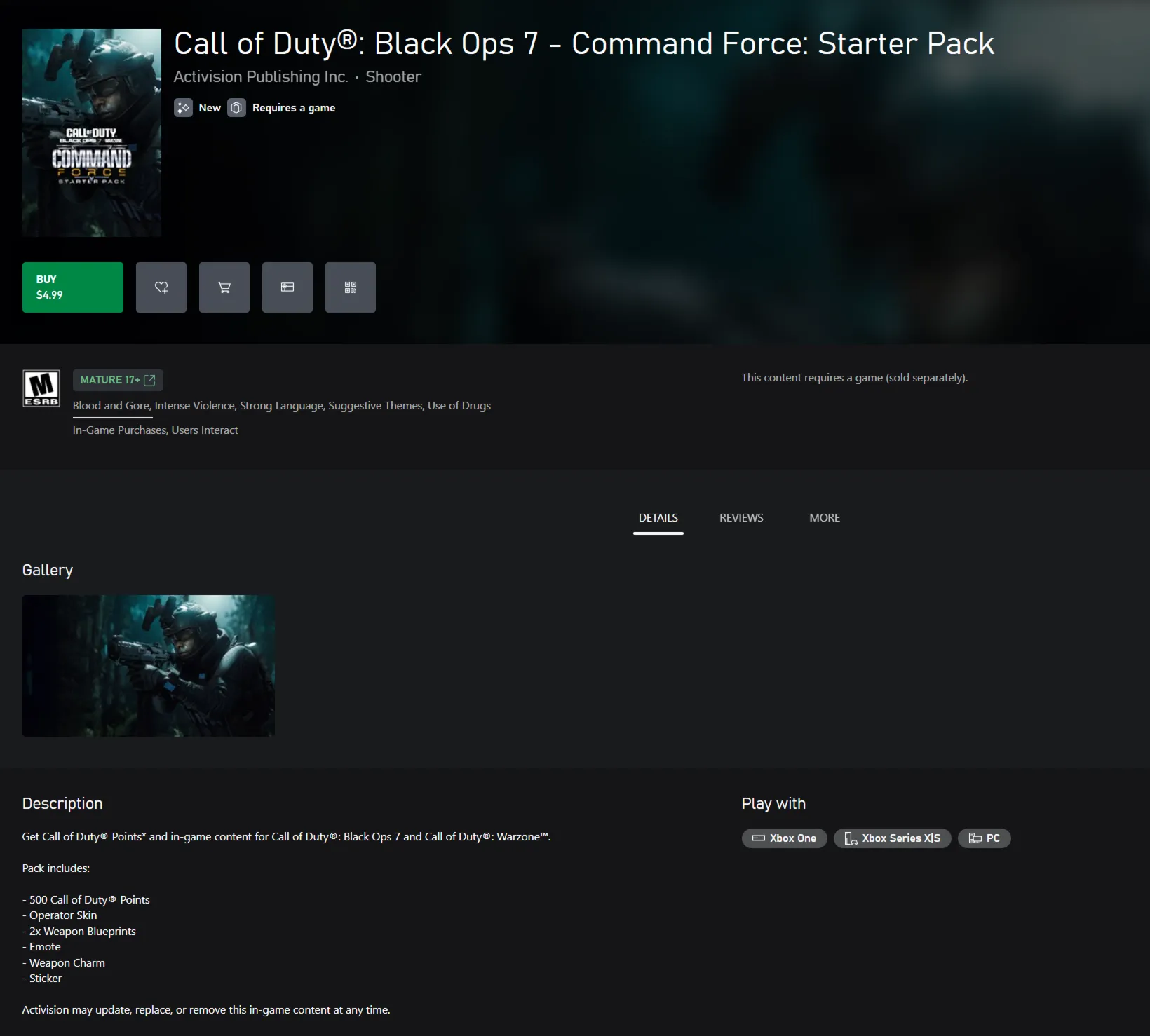 CALL OF DUTY®: BLACK OPS 7 - СИЛА КОМАНДОВАНИЯ: СТАРТОВЫЙ НАБОР XBOX + PC (WIN) КЛЮЧ/