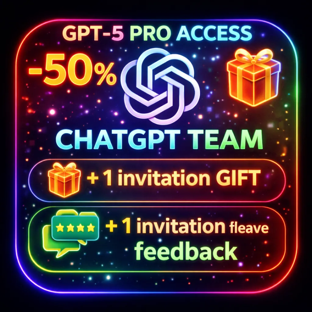 Доступ к ChatGPT Team GPT-5 | Мгновенное приглашение | 1 месяц + поддержка