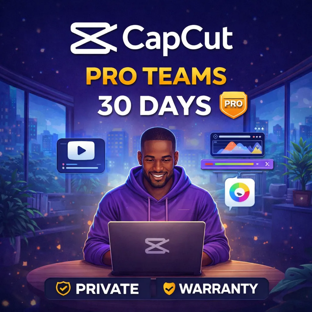 CAPCUT PRO TEAM 30 DAYS | PRIVATE ACCESS | WARRANTY