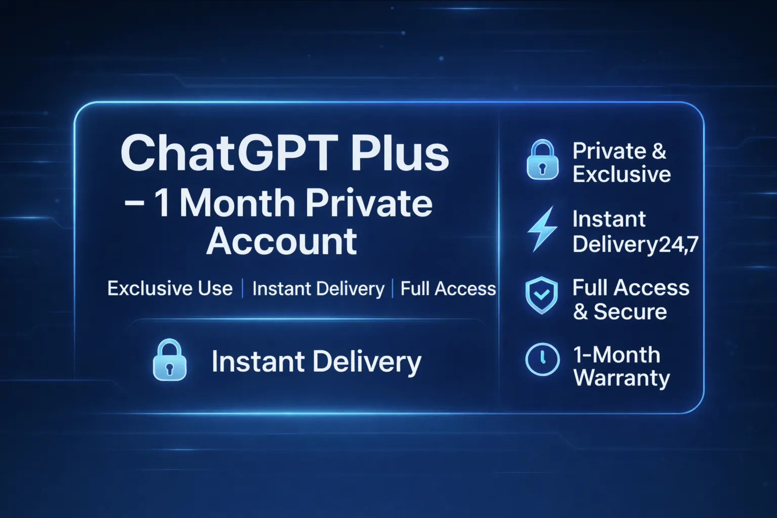 ChatGPT Plus 1 месяц, авто-доставка (auto delivery)