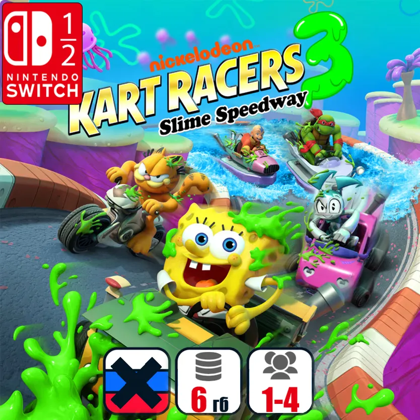 Nickelodeon Kart Racers 3: Slime Speedway | Nintendo Switch 1/2