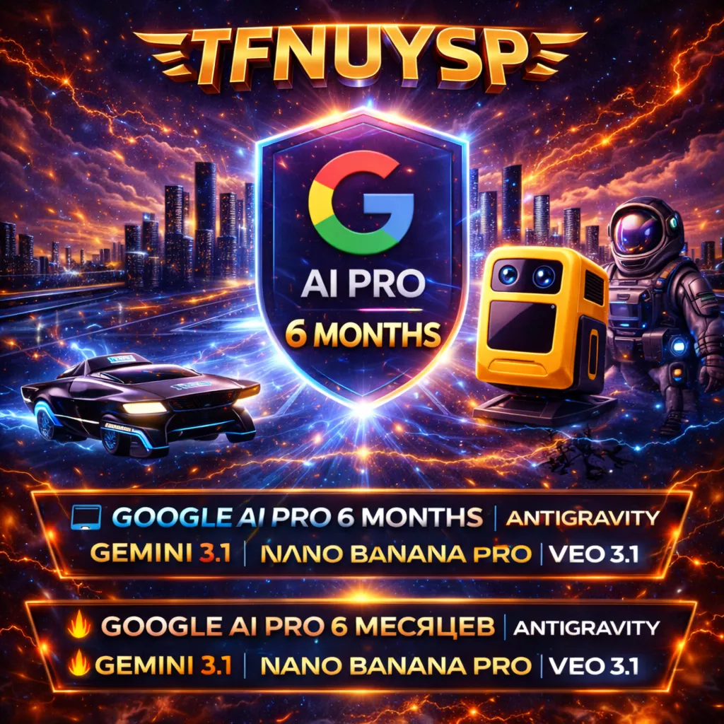 🔥 Google AI Pro 6 Месяцев | Antigravity | Gemini 3.1 | Nano Banana Pro | Veo 3.1