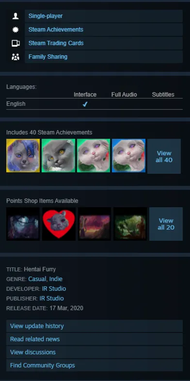 STEAM KEY - Hentai Furry - [РФ + REGION FREE/GLOBAL] - Автодоставка