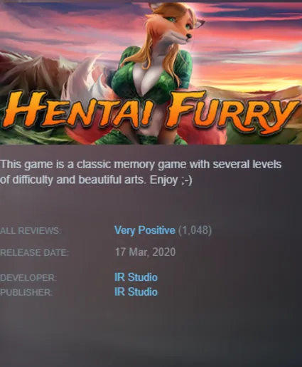 STEAM KEY - Hentai Furry - [РФ + REGION FREE/GLOBAL] - Автодоставка