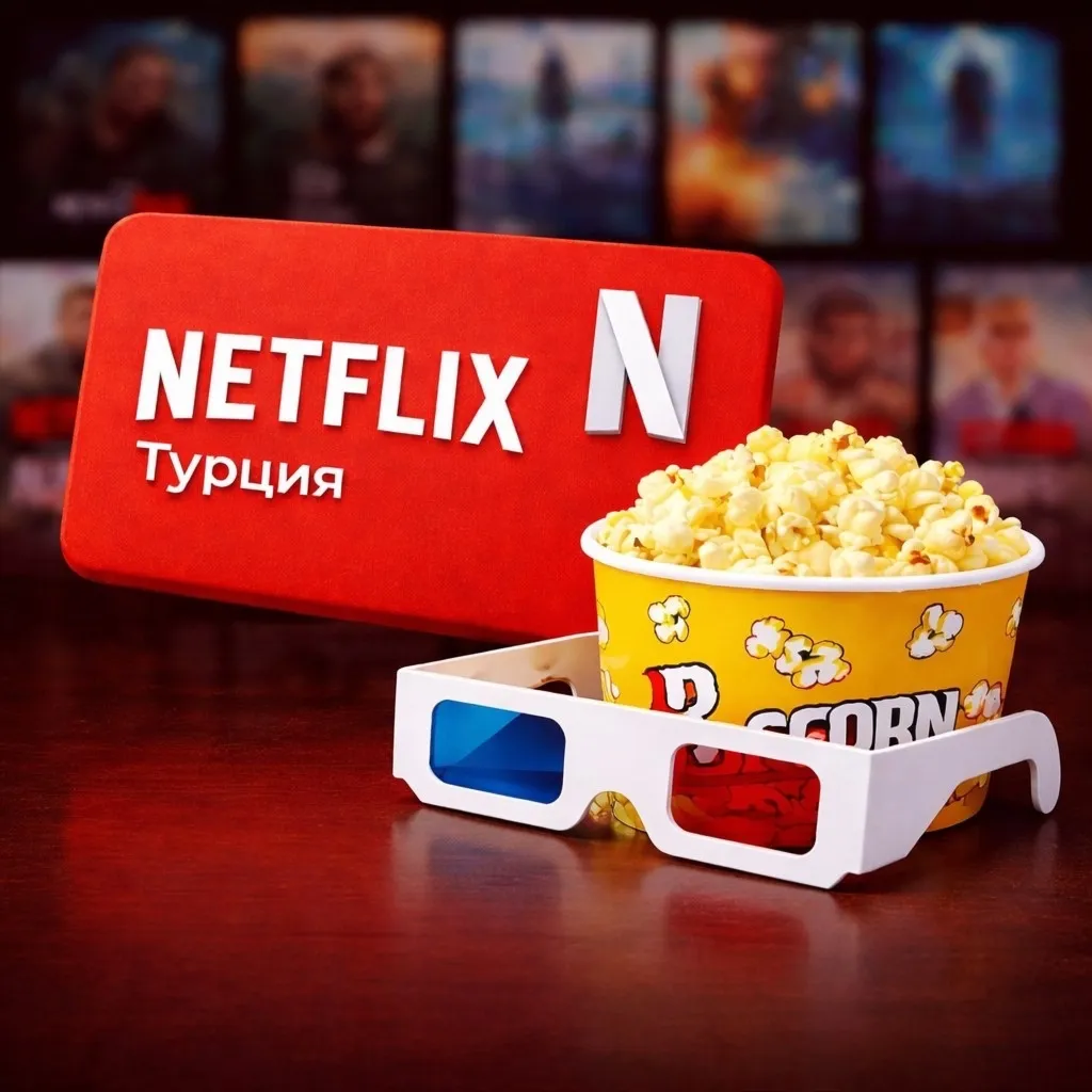 NETFLIX ПОДАРОЧНАЯ КАРТА 75-1000 ТУРЦИЯ TL/TR/TRY+