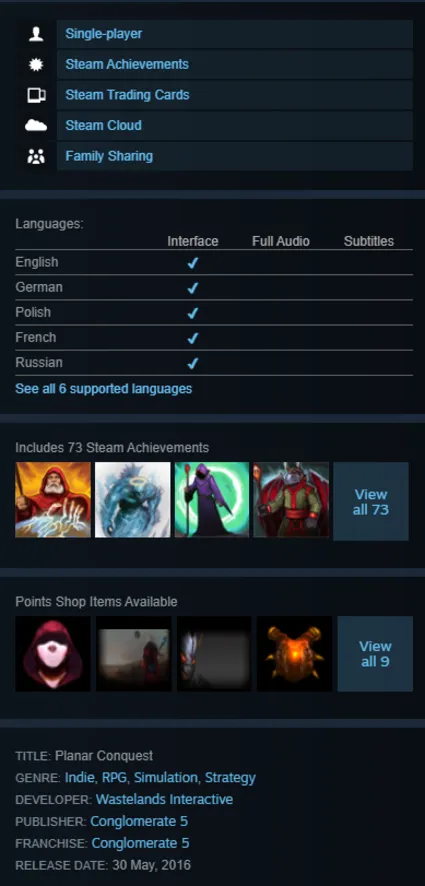 STEAM KEY - Planar Conquest - [РФ + REGION FREE/GLOBAL] - Автодоставка