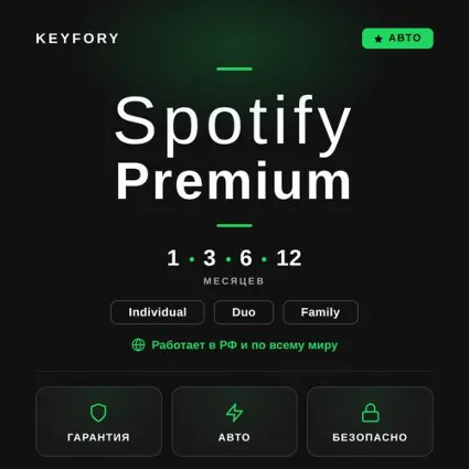 🎧 SPOTIFY PREMIUM 1-12 МЕСЯЦЕВ РАБОТАЕТ В РФ+МИР