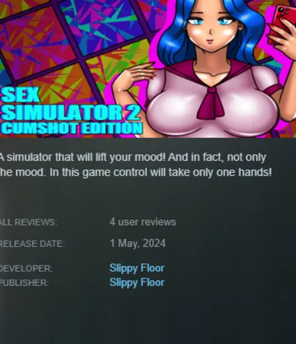 STEAM KEY - Sex Simulator 2: Cumshot Edition (18+) - [РФ + REGION FREE/GLOBAL] - Авто