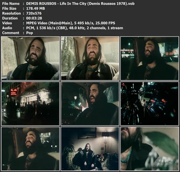 DEMIS ROUSSOS - Life In The City