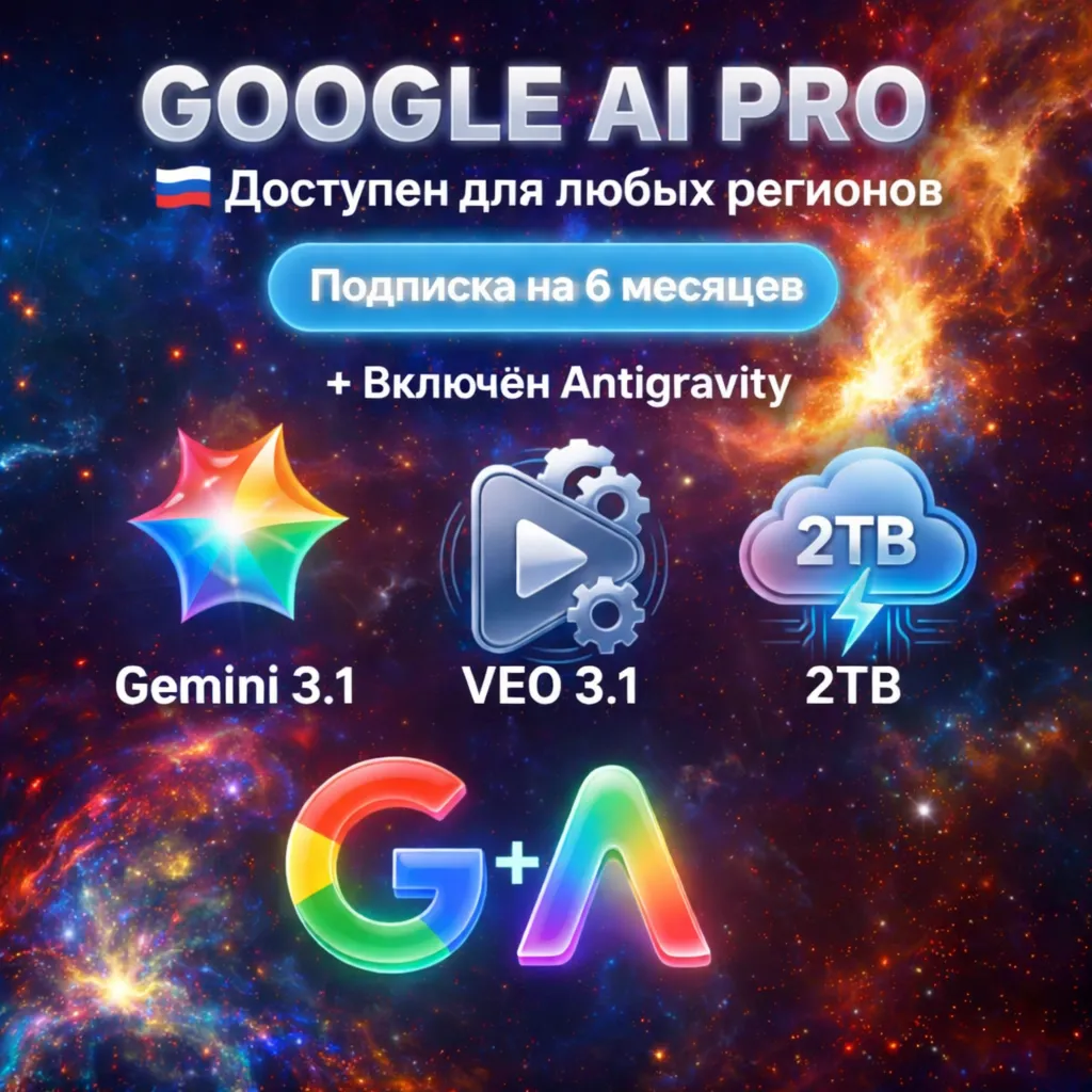 Google AI Pro • МГНОВЕННО 24/7 • Gemini 3.0 • 2TB • Veo 3.1 • Nano Banano Pro